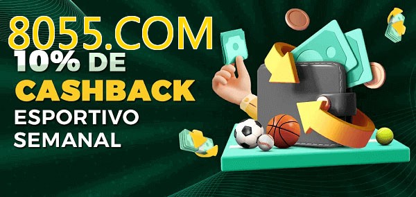 10% de bônus de cashback na 8055.COM